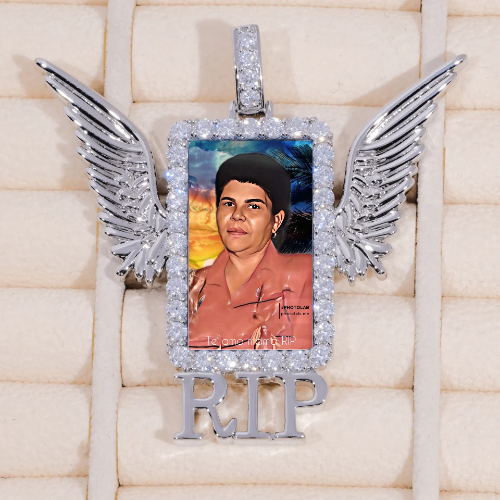 RIP WING 3D CUSTOM PICTURE PENDANT