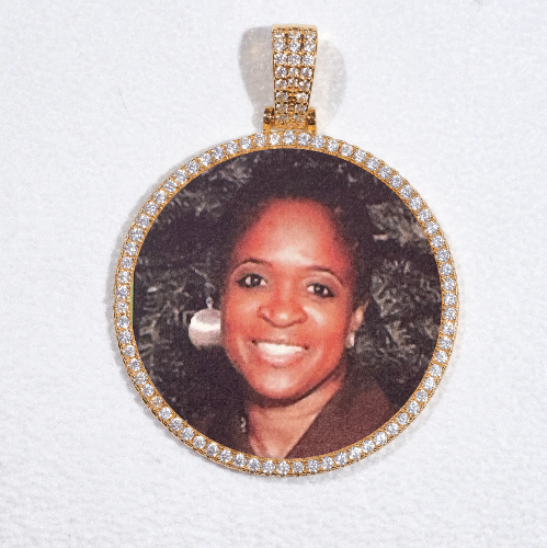 MEDIUM 3D CIRCLE CUSTOM PICTURE PENDANT