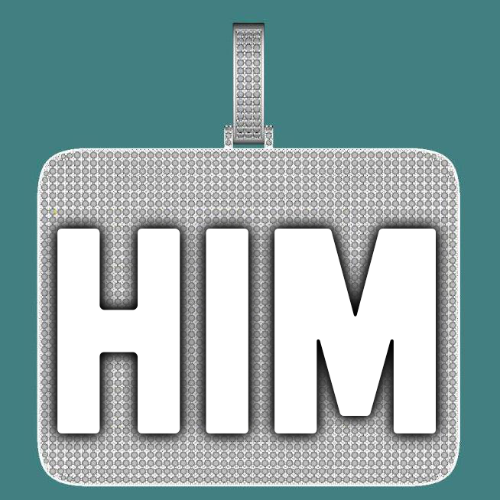 CUSTOM LETTER NECKLACE 3D BIG SQUARE