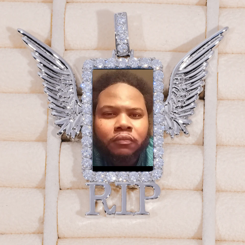 RIP WING 3D CUSTOM PICTURE PENDANT
