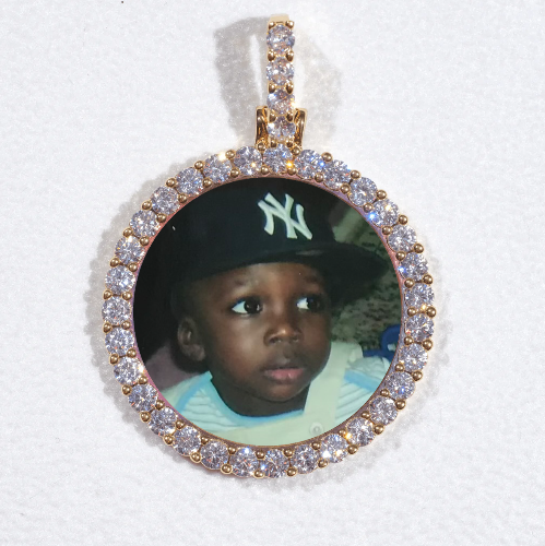 3D CIRCLE CUSTOM PICTURE PENDANT SMALL SIZE