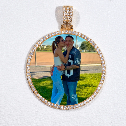 MEDIUM 3D CIRCLE CUSTOM PICTURE PENDANT