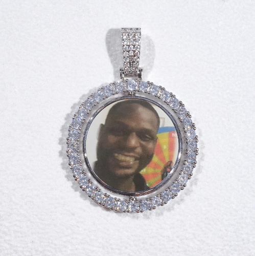 3D Spinning 2-Faced Custom Picture Pendant