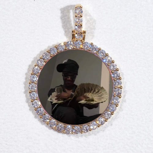 3D CIRCLE CUSTOM PICTURE PENDANT SMALL SIZE