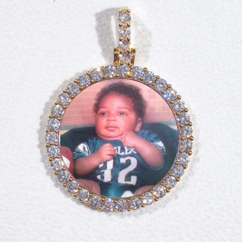 3D CIRCLE CUSTOM PICTURE PENDANT SMALL SIZE