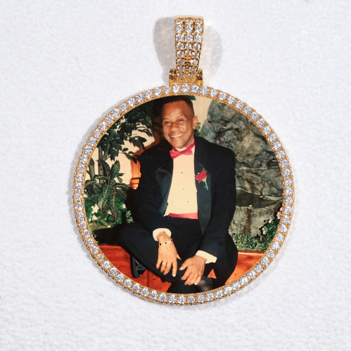 MEDIUM 3D CIRCLE CUSTOM PICTURE PENDANT