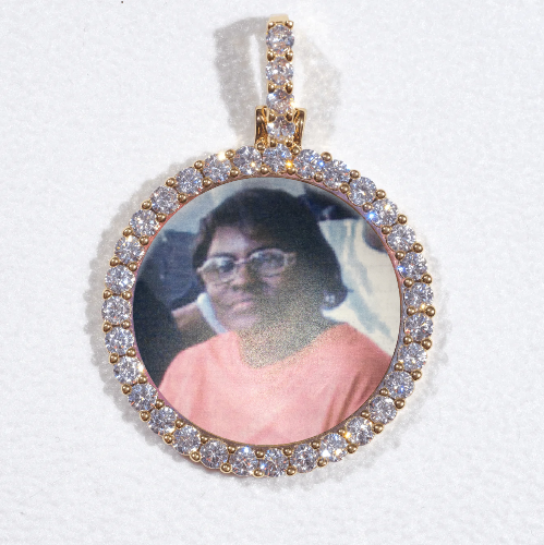 3D CIRCLE CUSTOM PICTURE PENDANT SMALL SIZE