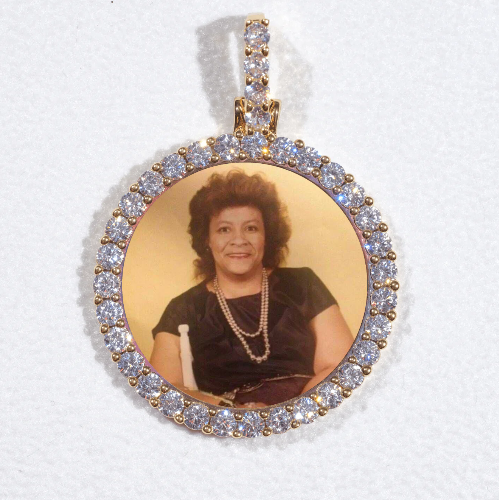 3D CIRCLE CUSTOM PICTURE PENDANT SMALL SIZE