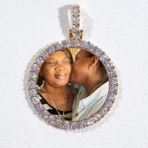 3D CIRCLE CUSTOM PICTURE PENDANT SMALL SIZE