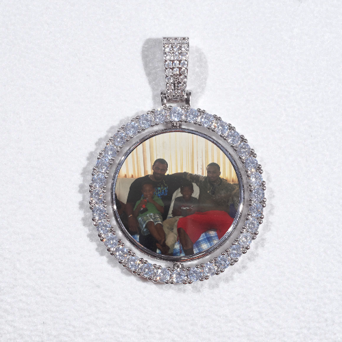 3D Spinning 2-Faced Custom Picture Pendant