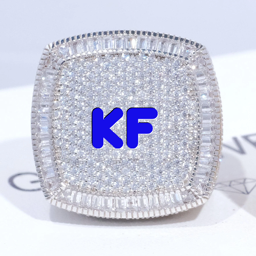 CUSTOM LETTER 3D ICED RING