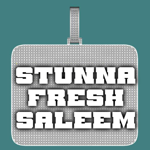 CUSTOM LETTER NECKLACE 3D BIG SQUARE