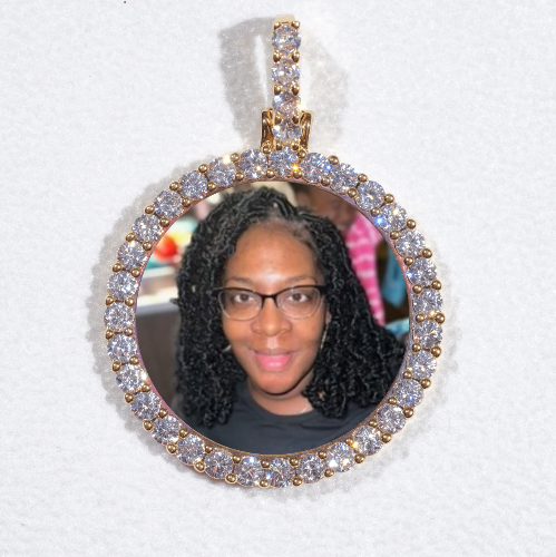 3D CIRCLE CUSTOM PICTURE PENDANT SMALL SIZE