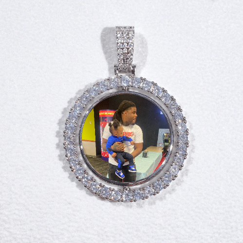 3D Spinning 2-Faced Custom Picture Pendant