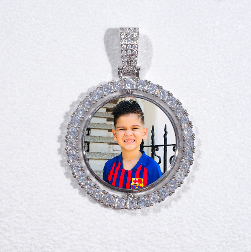 3D Spinning 2-Faced Custom Picture Pendant