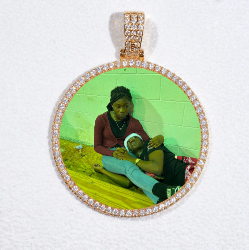 MEDIUM 3D CIRCLE CUSTOM PICTURE PENDANT