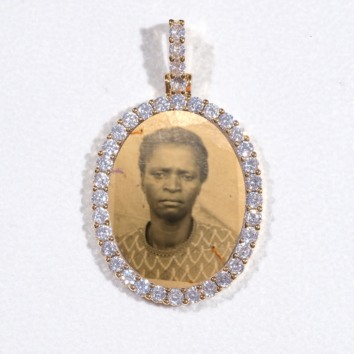 3D Oval Custom Picture Pendant