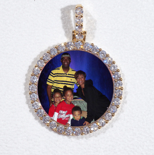 3D CIRCLE CUSTOM PICTURE PENDANT SMALL SIZE