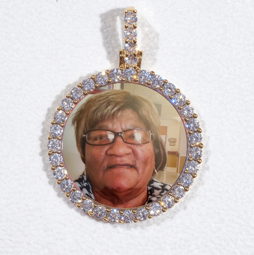 3D CIRCLE CUSTOM PICTURE PENDANT SMALL SIZE