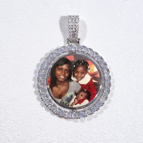 3D Spinning 2-Faced Custom Picture Pendant