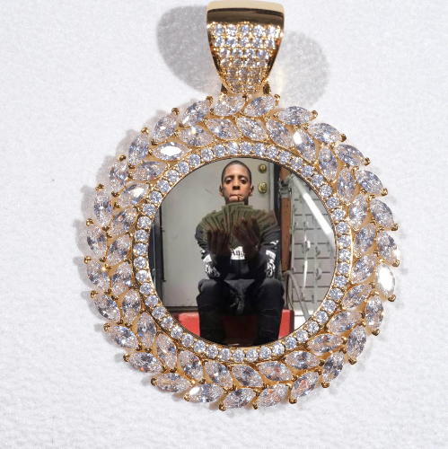 Large 3D Wheat Ear Custom Picture Pendant