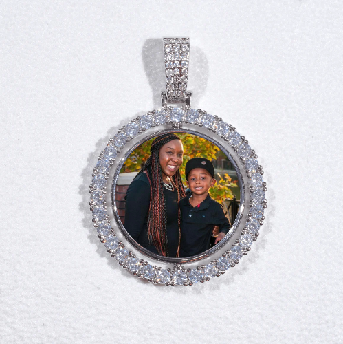 3D Spinning 2-Faced Custom Picture Pendant