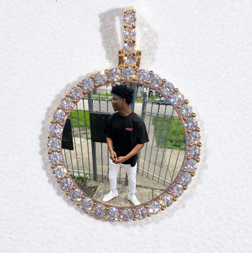 3D CIRCLE CUSTOM PICTURE PENDANT SMALL SIZE