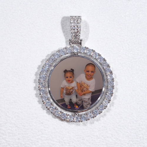 3D Spinning 2-Faced Custom Picture Pendant