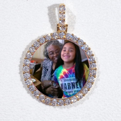 3D CIRCLE CUSTOM PICTURE PENDANT SMALL SIZE