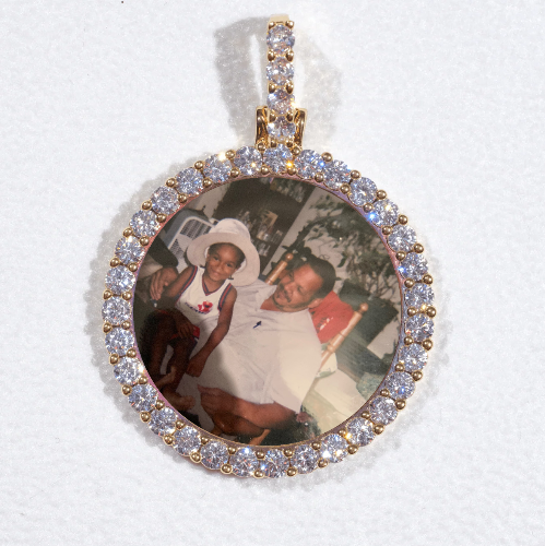3D CIRCLE CUSTOM PICTURE PENDANT SMALL SIZE