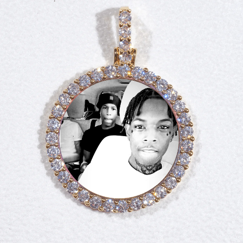3D CIRCLE CUSTOM PICTURE PENDANT SMALL SIZE