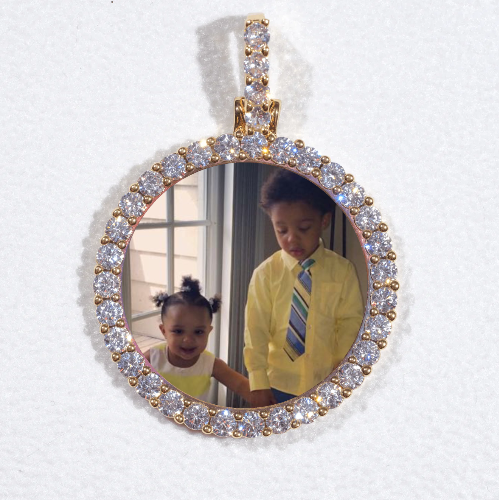 3D CIRCLE CUSTOM PICTURE PENDANT SMALL SIZE