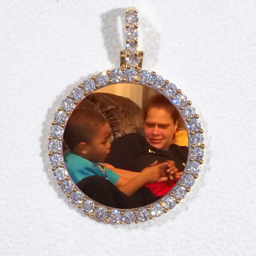 3D CIRCLE CUSTOM PICTURE PENDANT SMALL SIZE