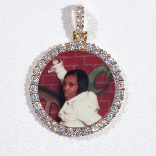3D CIRCLE CUSTOM PICTURE PENDANT SMALL SIZE