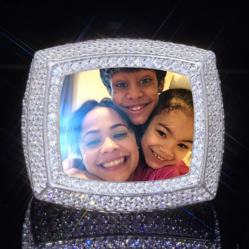 3D CUSTOM PICTURE ICED RING