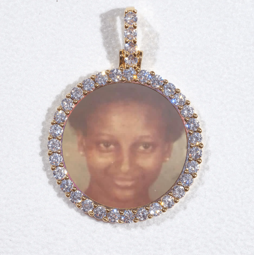 3D CIRCLE CUSTOM PICTURE PENDANT SMALL SIZE