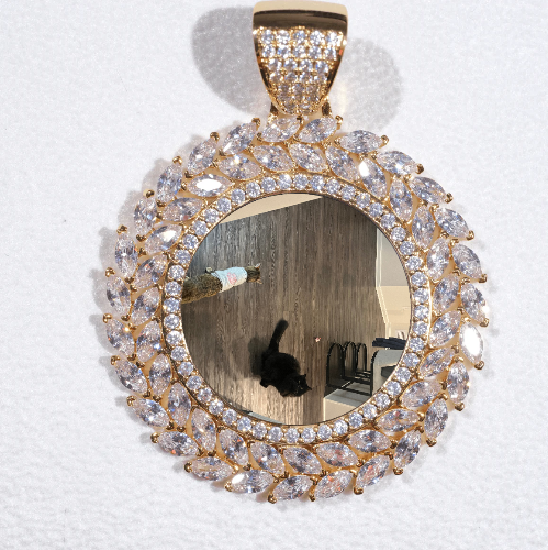 Large 3D Wheat Ear Custom Picture Pendant