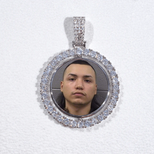 3D Spinning 2-Faced Custom Picture Pendant
