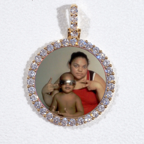 3D CIRCLE CUSTOM PICTURE PENDANT SMALL SIZE