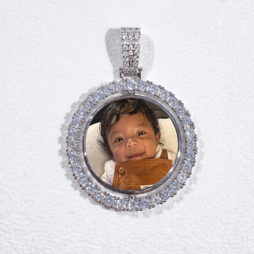 3D Spinning 2-Faced Custom Picture Pendant