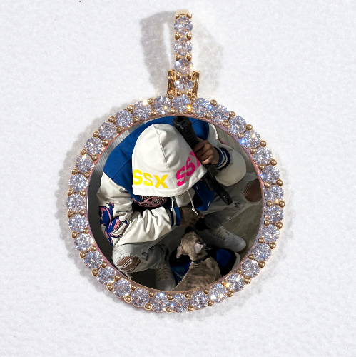 3D CIRCLE CUSTOM PICTURE PENDANT SMALL SIZE