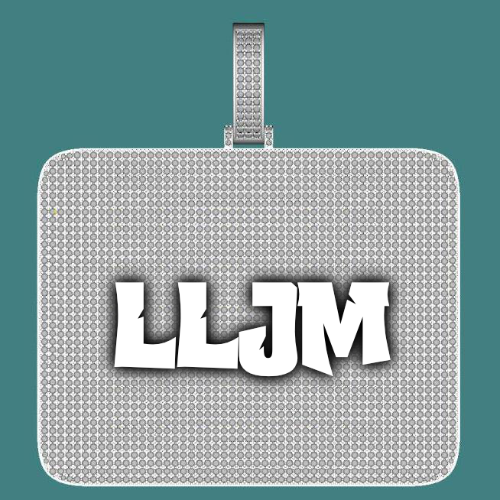 CUSTOM LETTER NECKLACE 3D BIG SQUARE