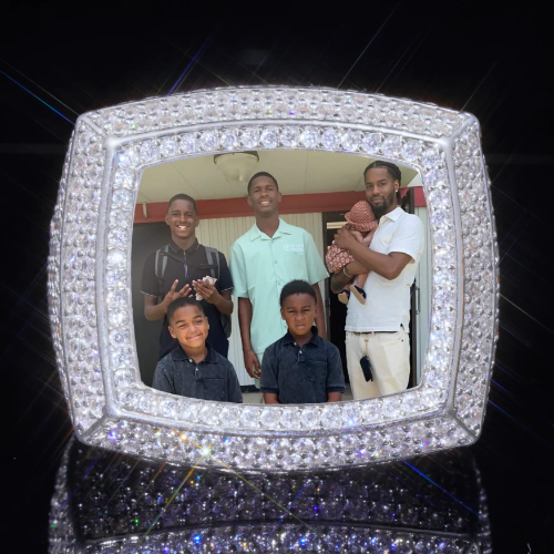 3D CUSTOM PICTURE ICED RING