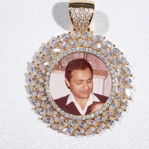 Large 3D Wheat Ear Custom Picture Pendant
