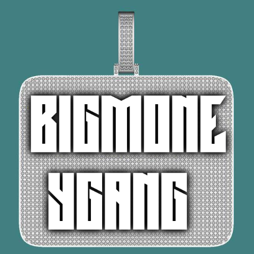 CUSTOM LETTER NECKLACE 3D BIG SQUARE