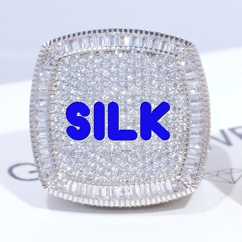 CUSTOM LETTER 3D ICED RING