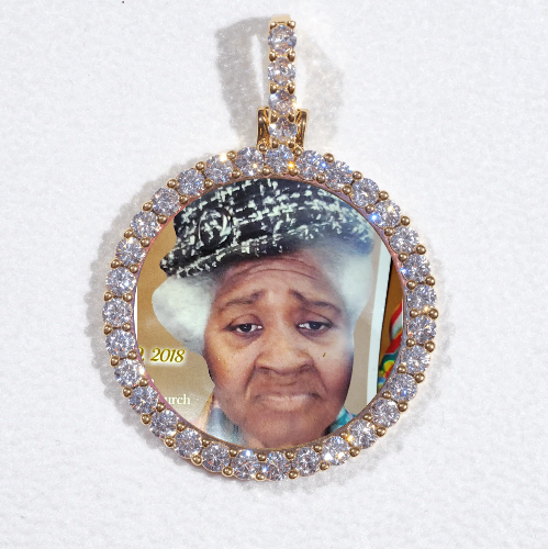 3D CIRCLE CUSTOM PICTURE PENDANT SMALL SIZE