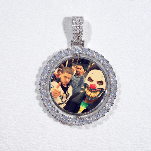 3D Spinning 2-Faced Custom Picture Pendant