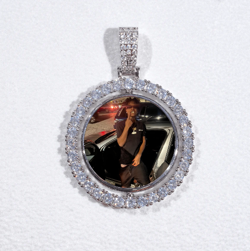 3D Spinning 2-Faced Custom Picture Pendant