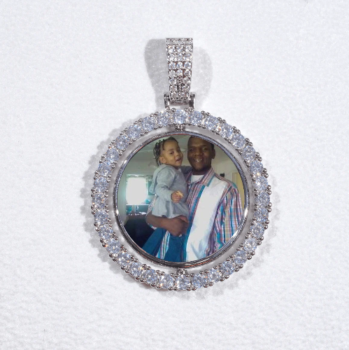 3D Spinning 2-Faced Custom Picture Pendant